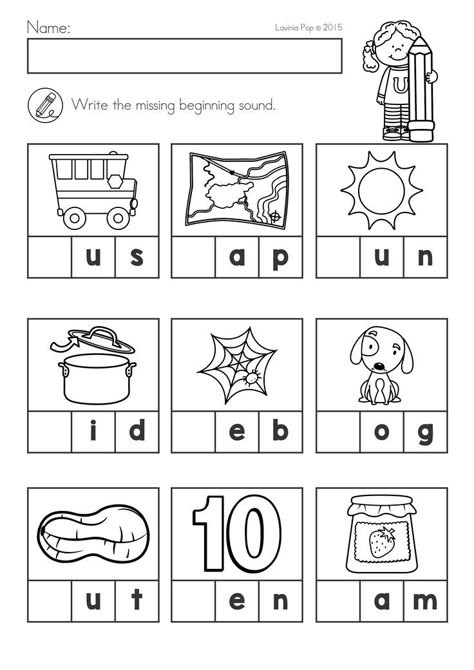 Back To School No Prep Packets And A Sale! AC3 Initial Sounds Worksheets, Cvc Worksheets Kindergarten, Phonics Worksheets Free, Cvc Worksheets, Cvc Words Worksheets, Beginning Sounds Worksheets, Cvc Words Kindergarten, Kindergarten Phonics Worksheets, Ending Sounds