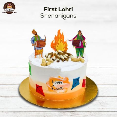 Cakes have of late become a beautiful form of expression, especially because of social distancing and lockdown norms. Virtual parties are about family and friends pulling each other’s legs from behind their phone screens, and pretty-looking cakes. Lohri Cake Ideas, Lohri Cake, Legs From Behind, Lohri Decor, Lohri Party, Lohri Celebration, Chanel Cake, Designer Cake, Jungle Cake