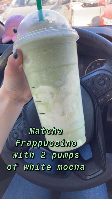 Starbucks Matcha Frappe Recipe, Macha Green Tea Frappuccino Starbucks, Matcha Starbucks Drinks Order Sweet, Matcha Frappe Starbucks, Matcha Drinks Starbucks, Matcha Frappuccino Starbucks, Starbucks Drinks Matcha, Matcha Starbucks Drinks Order, Matcha Frappuccino Recipe