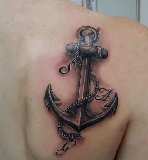 Anchor Tattoo Meaning, Quote Tattoos Girls, Anchor Tattoo Design, Anker Tattoo, Anchor Tattoos, Nautical Tattoo, Theme Tattoo, Anchor Tattoo, Nautical Anchor