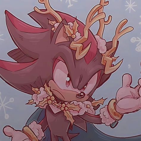 Archie Shadow The Hedgehog, Female Silver The Hedgehog, Shadow The Hedgehog Christmas, Shadow Christmas, Shadow The Hedgehog Pfp, Sonic Christmas, Love Shadow, Hedgehog Christmas, Team Dark