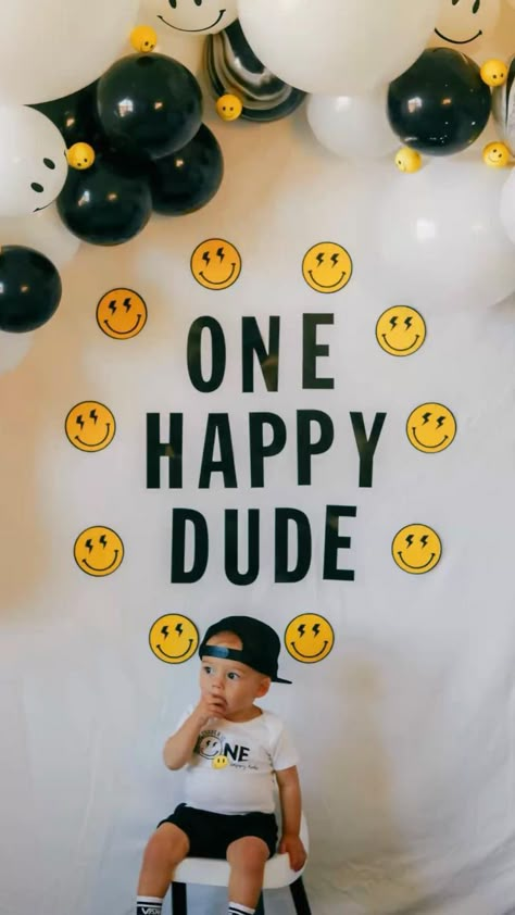 One Happy Dude First Birthday, Boys First Birthday Party, First Birthday Theme Boy, Dude Birthday Party, First Birthday Party Ideas, Baby First Birthday Themes, One Happy Dude, Boys First Birthday, Boys First Birthday Party Ideas