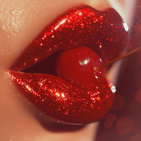 These cherries are ripe for the picking—and they're going fast! 🍒💨 Score your Cherry Bomb Earrings at half the price. Taste Aesthetic, Cherry Fragrance, Cherry Lips, The Rocky Horror Picture Show, Cherry Cola, Glitter Lips, Cherry Bomb, + Core + Aesthetic, Red Aesthetic