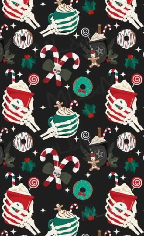 Gothic Christmas Wallpaper Iphone, Emo Christmas Wallpaper, Spooky Christmas Aesthetic, Happy Birthday Gothic, Xmas Background, Air Wallpaper, December Wallpaper, Cute Backgrounds For Iphone, Christmas Horror