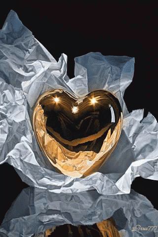 Heart Gold GIF Uggs For Cheap, Heart Gif, A Course In Miracles, Gold Canvas, I Love Heart, Golden Heart, Beating Heart, Hyperrealism, Follow Your Heart