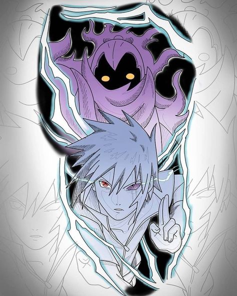 Susanoo Tattoo, Sasuke Tattoo, Sasuke Susanoo, Madara Susanoo, Dragon Ball Tattoo, Manga Tattoo, Naruto Tattoo, Naruto Vs Sasuke, Flash Tattoo Designs