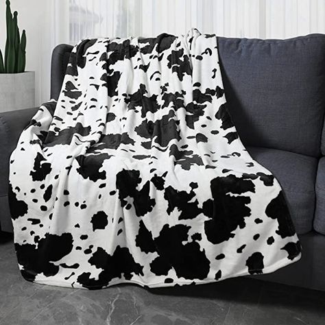 Cow Blankets, Cow Print Blanket, Cow Blanket, Fuzzy Throw Blanket, Sofa Bed Black, Shawl Blanket, Couch Blanket, Blanket Shawl, Movie Time