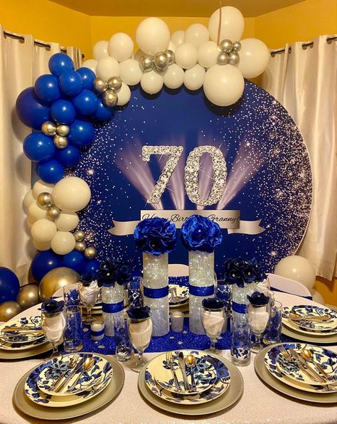 70th Birthday Party Ideas For Mom, Happy 78th Birthday, Birthday Table Decor, Pastor Anniversary, 78 Birthday, 74th Birthday, 70th Birthday Decorations, 70th Birthday Party, 75th Birthday Parties