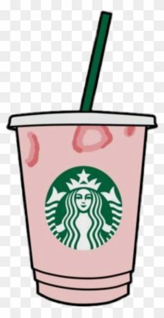 Pink Starbucks Drink, Strawberry Sticker, Custom Starbucks Cup, Starbucks Drink, Starbucks Logo, Pink Starbucks, Starbucks Cup, Art Download, Starbucks Drinks