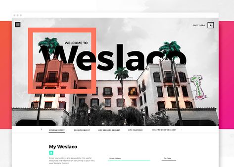 A website for a city municipality Colorful Website Design, Minimal Website Design, Colorful Website, Fun Website Design, Website Designs, Website Design Inspiration, Pop Out, Web Design Inspiration, Branding Inspiration