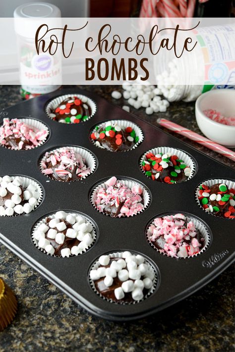 Toss these hot chocolate bombs into a mug of warm milk and you instantly have smooth, creamy, homemade hot chocolate! Add your favorite candies or sprinkles on top to make your hot chocolate even better! via @frshaprilflours Crisco Recipes, Diy Hot Chocolate, Homemade Hot Cocoa, Hot Chocolate Gifts, Christmas Hot Chocolate, Homemade Hot Chocolate, Hot Cocoa Mixes, Hot Chocolate Mix, Hot Chocolate Bars