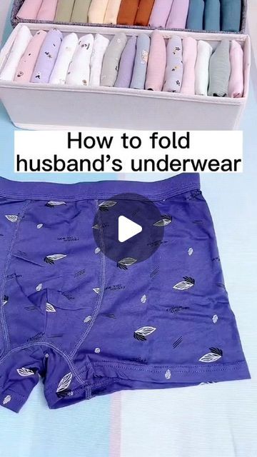 How To Folding on Instagram: "How to fold husband’s underwears❤️#foldinghacks #underwear #storageunit #organizer #tiktokpartner" How To Fold Undies, Shirt Folding, Clothes Organization Diy, Organization Diy, How To Fold, Clothes Organization, On Instagram, Clothes, Instagram