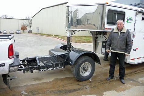 "The Automated Safety Hitch, adds an axle to your pickup truck for turning tighter with gooseneck and 5th wheel trailers, 50% improvement in braking, tow gooseneck with a SUV, inline dually, improve youGooseneck Horse Trailers, 5th Wheel RVs and Flatbed Goosenecks." - welcome to mrtrailer.com 5th Wheel Trailers, Fifth Wheel Hitch, Fifth Wheel Trailers, Horse Trailers, Horse Trailer, Utility Trailer, Toy Hauler, Trailer Accessories, Rv Stuff