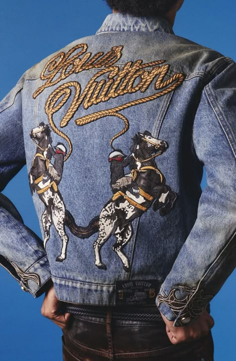 90s Men Outfits, Cowboy Couture, Louis Vuitton Denim, 90s Men, Denim Jacket Fashion, Gardens Design, Lucky Ladies, Cowboy Outfits, Fashion Photography Inspiration