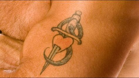 WWE Shawn Michaels Hbk Shawn Michaels Tattoo, Shawn Michaels Tattoo, Wwe Tattoos Ideas, Wwe Tattoos, Wwe Shawn Michaels, Pair Tattoos, The Heartbreak Kid, Riding Quotes, Shawn Michaels