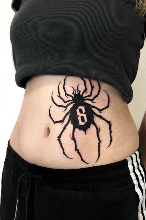 Uvogin Spider Tattoo, Phantom Troupe 8 Tattoo, Stomach Tattoos Spider, Anime Tattoos Hunter X Hunter Spider, Phantom Troupe Spider Tattoo Shizuku, Spider Ribcage Tattoo, Phantom Gang Spider Tattoo, Phantom Troop Tattoo Spider, Spider Number 8 Hunter X Hunter Tattoo