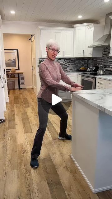 Easyfitnessover50 on Instagram: "Inner thighs! Showing you the other squat, first, the easy way, and then a little challenge for you to work up to. Feels great.#beginnerworkout #innerthighworkout #legstrength #easyfitness #fitnessover50" Exercises For Inner Thighs At Home, Exercise With Chair, Sitting Down Exercises, Hip Exercises, Easy Fitness, Inner Thighs Exercises, Thighs Exercises, Inner Thigh Workout, Chair Yoga