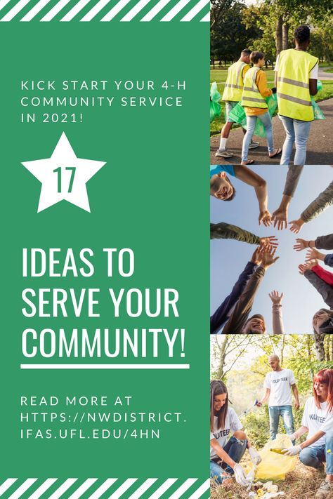 4h Community Service Ideas, Service Learning Projects, Community Service Ideas, 4 H Club, Community Service Projects, Emergency Response Team, Service Ideas, Health Fair, Citizen Science