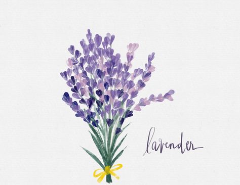 Digital painting throug Procreate Lavender Digital Art, Lavender Heart, Watercolor Painting, Digital Painting, Watercolor Paintings, Lavender, Digital Art, Plants, Art