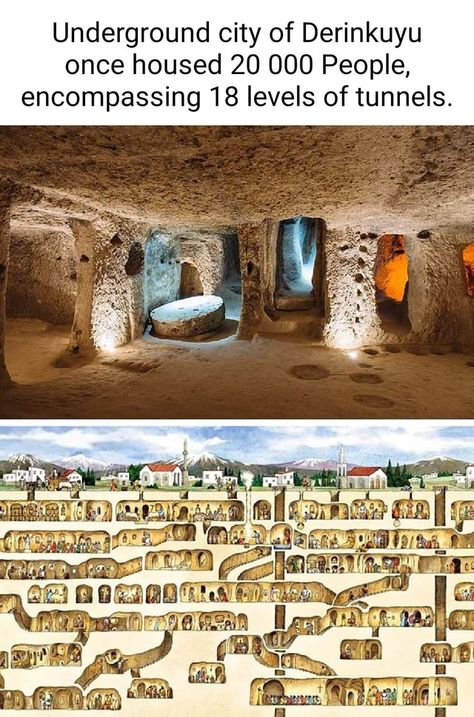 Ancient Underground City, Antique Archeology, Underground City, Underground Tunnels, Underground Cities, Secrets Of The Universe, 3d Laser, Ancient Architecture, Old Building