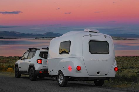 Camper Studio, Light Travel Trailers, Happier Camper, Van Conversion Kits, Tiny Campers, Teardrop Camper Trailer, Small Travel Trailers, Airstream Trailer, Mens Journal