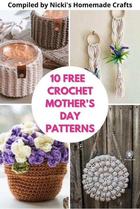 Quick And Easy Crochet Gifts, Crochet Gifts For Mom, Mothers Day Crochet, Easy Crochet Gifts, Kitchen Crochet Patterns, Home Crochet Patterns, Crochet Laptop Sleeve, Crochet Teacher Gifts, Crochet To Sell