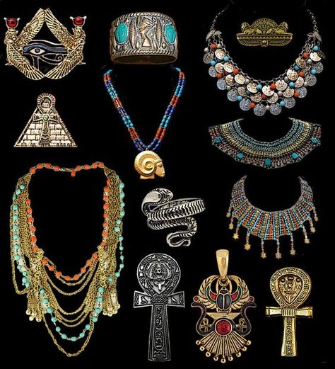 Cleopatra and Egyptian Fashion – History of Costume Egyptian Jewelry Ancient, Ancient Egypt Jewelry, Egyptian Inspired Jewelry, Ancient Egypt Fashion, Egyptian Accessories, Egypt Jewelry, Ancient Egyptian Jewelry, Egyptian Fashion, Egypt Fashion