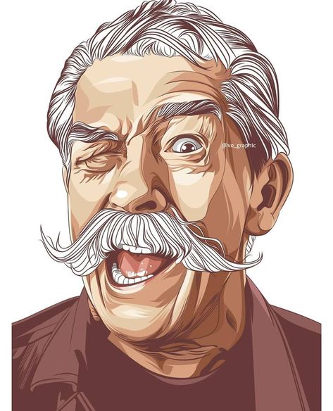 John Hurt, Vector Portrait Illustration, Man Illustration, Digital Portrait Art, Portrait Design, Vector Portrait, Vector Artwork, Portrait Illustration, Digital Portrait