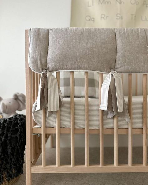 Liz and Roo Luxury Baby Bedding & Children's Clothing Store (@lizandroobaby) • Instagram photos and videos Crib Bedding Ideas, Tying Ties, Baby Lamb Nursery, Gender Neutral Bedding, Luxury Baby Bedding, Baby Tate, Modern Baby Room, Striped Nursery, Lamb Nursery