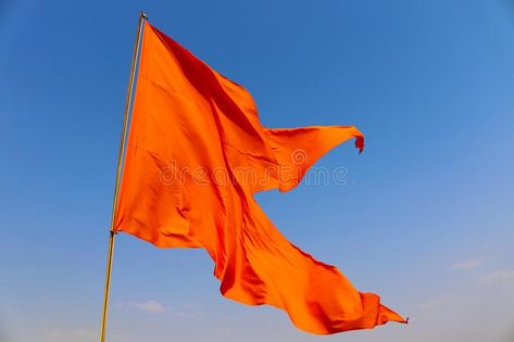 Photo about Flag of Maratha Empire founded by Chhatrapati Shivaji Maharaj in Maharashtra, India. Image of flag, maharaj, orange - 100792368 Orange Flag Hindu Wallpaper, Orange Flag, Maratha Empire, Maharaj Wallpapers, Instagram Logo Transparent, Chhatrapati Shivaji Maharaj, Flag Images, Indian Flag Images, Shivaji Maharaj Hd Wallpaper