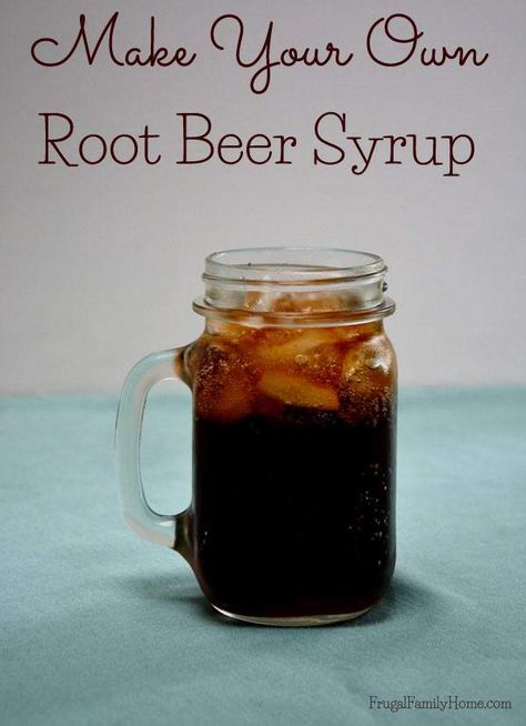 Diy Root Beer Syrup, Diy Root Beer Recipes, Diy Soda Stream Syrup, Beer Syrup, Extract Recipes, Homemade Root Beer, Soda Stream Recipes, Root Beer Recipe, Homemade Rootbeer