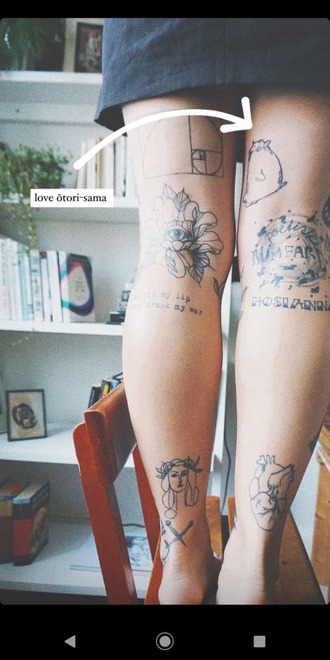 Back of the leg legs behind the knee knees tattoos Tattoo Behind Knee, Behind Knee Tattoo, Behind The Knee Tattoo, Be My Last, Knee Tattoo, Leg Tattoos, Maple Leaf Tattoo, Tattoo Inspo, Watercolor Tattoo