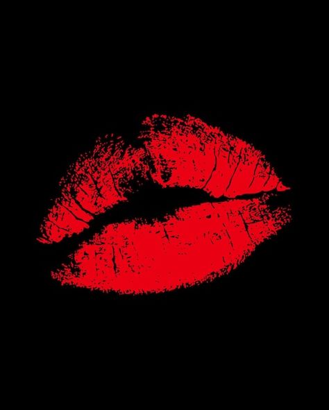 Kiss Mark Black Background, Black Kiss Mark, Lips Black Background, Spotify Pfp, Red Lipstick Kisses, Kiss Mark, Lips Black, Kiss Lips, Zero Wallpaper