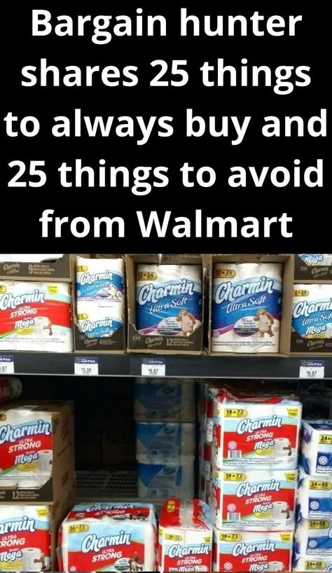 Bargain hunter shares 25 things to always buy and 25 things to avoid from Walmart Bargain Hunter, Coffee Cans, To Learn