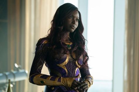 Anna Diop Starfire, Starfire Titans, Teen Titans Series, Kory Anders, Starfire Dc, Anna Diop, Teen Titans Starfire, Titans Tv Series, Nightwing And Starfire