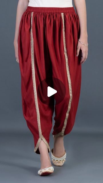 Tulips Salwar, Dhoti Pants Pattern Drafting, Tulip Salwar, Kurta With Tulip Pants, Tulip Dhoti Salwar Pattern, Trending Reels, Tandoori Masala, Designer Style, Stylish Fashion