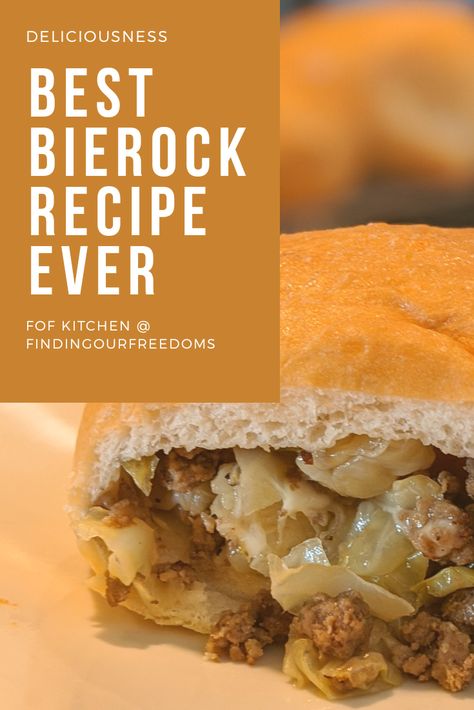 Canned Dough Ideas, Bierocks Recipe With Frozen Dough, Best Bierocks Recipe, Bierocks Dough Recipe, Russian Mennonite Recipes, Homemade Bierocks Recipe, Runzas Recipe With Frozen Bread Dough, German Russian Recipes, Cabbage Bierocks