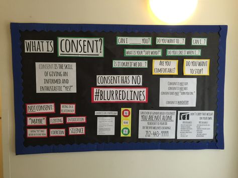 January/February bulletin board - What is consent? Consent Bulletin Board, Consent Bulletin Board Ra, Healthy Relationships Bulletin Board, Resident Assistant Bulletin Boards, February Bulletin Boards, High School Bulletin Boards, College Bulletin Boards, Ra Themes, Resident Advisor