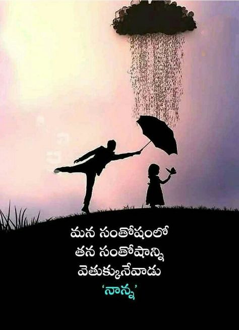 Father Quotes In Telugu, Nanna Quotes In Telugu, Father Daughter Quotes In Telugu, Nanna Quotes, Father Birthday Quotes, Love Meaning Quotes, Lakshmi Narsimha, Father Daughter Love Quotes, Love Quotes In Telugu