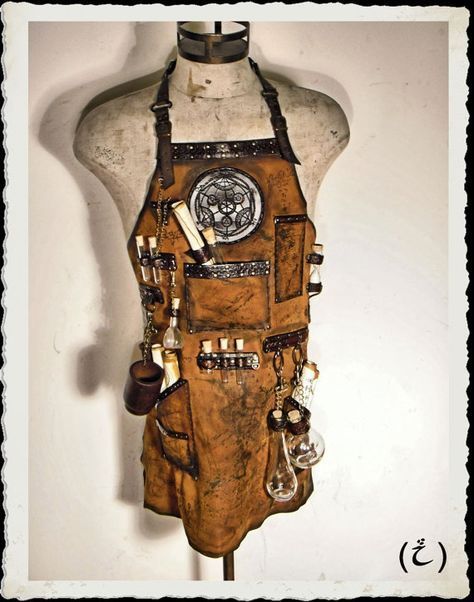 Steam Punk Diy, Steampunk Alchemist, Moda Steampunk, Steampunk Aesthetic, Style Steampunk, Steampunk Cosplay, Neo Victorian, Steampunk Diy, Leather Apron