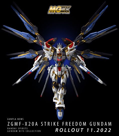 Strike Freedom Gundam, Gundam Seed Destiny, Gundam Model Kit, Freedom Gundam, Strike Gundam, Gundam Wallpapers, Gundam Seed, Figure Collection, Gundam Art