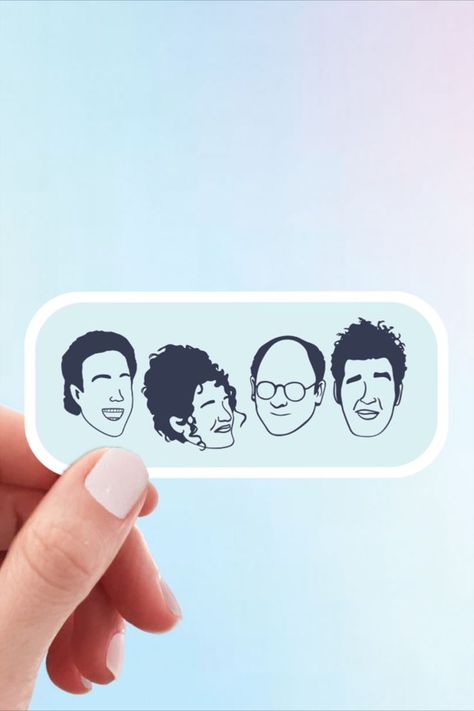 This sticker features an original design and is weatherproof and resistant to water, sun, and scratches. Perfect for a laptop, notebook, or water bottle.

Sticker measures 3" x 1.5"

Each item in my shop is designed and made in the USA. Seinfeld Quotes, Movie Quote, Happy Design, Bottle Sticker, Seinfeld, Quote Stickers, Movie Quotes, Original Design, Original Designs