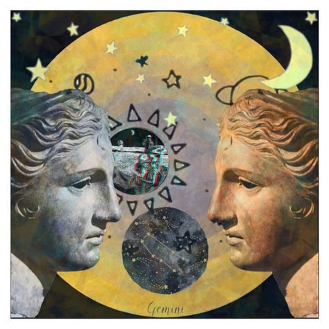 Castor And Pollux Mythology, Castor And Pollux Art, Birthday Character, Castor And Pollux, Zodiac Cards, Greek God, Greek Gods, Art Collage, Body Art