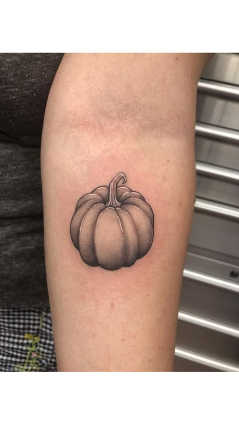 Pumpkin tattoo Pumpkin Pie Tattoo, Pie Tattoo, Pi Tattoo, Pumpkin Tattoo, Unusual Tattoo, Autumn Tattoo, Belly Tattoos, About Tattoo, Popsugar Beauty