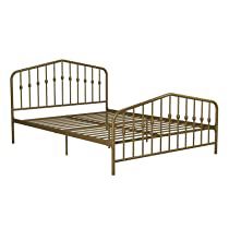 Check this out! Queen Metal Bed, Industrial Modern Design, Farmhouse Bedding, Air Bnb, Metal Platform Bed, Beach Cottage Style, Tuscan Style, Metal Bed, Metal Bed Frame