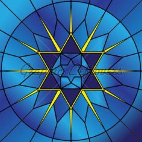 Stained Glass Star, Glass Stars, Art Stained, Jewish Art, Stained Glass Designs, Puzzle Art, Stained Glass Projects, Purim, Stained Glass Window