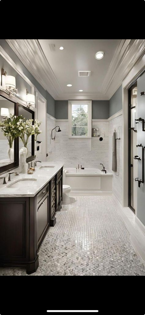 Chip And Joanna Gaines Bathroom, Shared Bathroom Ideas Kids, Joanna Gaines Bathroom Ideas, Shared Bathroom Ideas, Joanna Gaines Bathroom, Master Bath Redo, Bath Redo, Chip And Joanna Gaines, Shared Bathroom