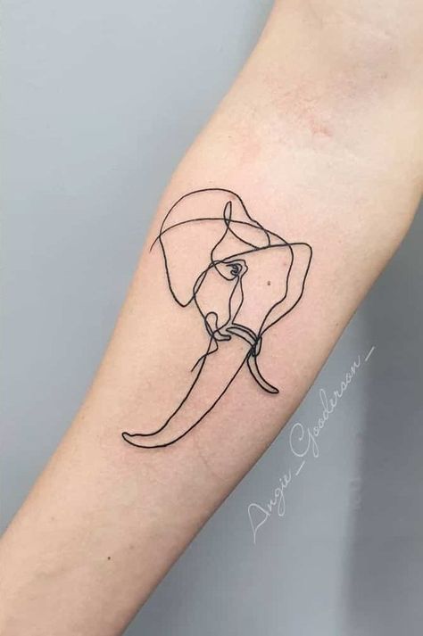 Elephant Tattoo Thigh For Women, Cool Elephant Tattoo, Elephant Tattoo Design For Women Arm, Best Small Tattoos For Men, Fine Line Elephant Tattoo, Small Elephant Tattoo Ideas, Small Elephant Tattoo, Elephant Tattoo Ideas, Tiny Tattoo Ideas