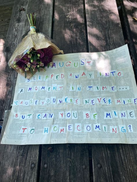 Taylor Swift Hoco Proposal Folklore, Taylor Swift Hoco Proposals Ideas Folklore, Folklore Promposal, Folklore Hoco Proposal, Best Friend Hoco Proposal Taylor Swift, Book Hoco Proposal, Swiftie Promposal, Taylor Swift Promposal Poster, Taylor Promposal