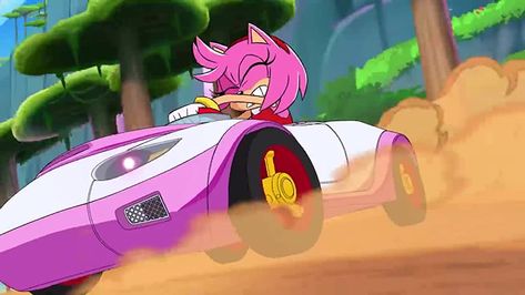 Team Sonic Racing: Overdrive (2019) Team Sonic Racing Overdrive, Sonic Racing Overdrive, Team Sonic Racing, Sonic Car, Amy Sonic, Sonic Racing, Amy Rose, Car Racing, The Hedgehog